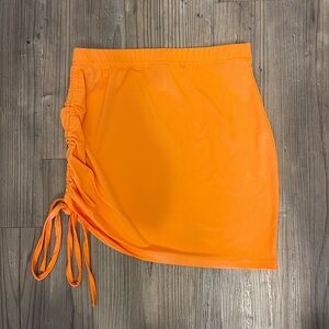 Orange Scrunch Skirt